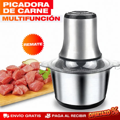 Molino Picador Eléctrico Acero Inoxidable 2 Litros – Pica y Muele en Segundos Sin Esfuerzo